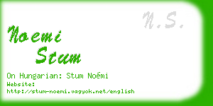noemi stum business card